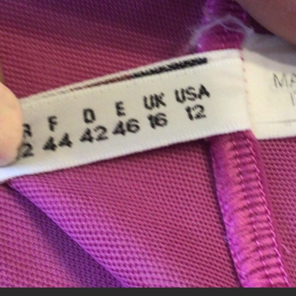 LA PERLA PURPLE LACE BABYDOLL LINGERIE SLIP SIZE 12 - Picture 16 of 16